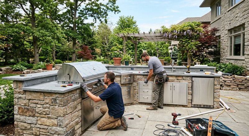 Outdoor Kitchen Construction in Conroe, TX