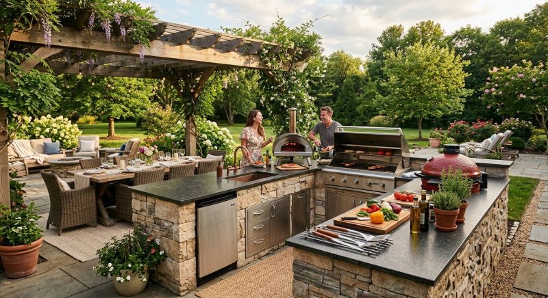 Outdoor Kitchen Installation in Houston, TX